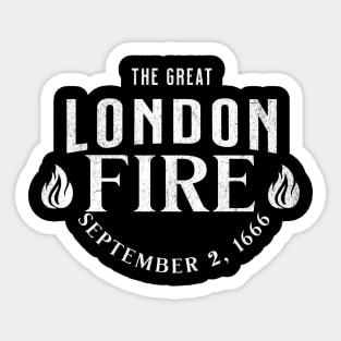 History The Great London Fire 1666 Historical Events Sticker